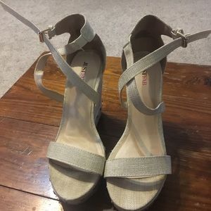 Wedge Heels Cream Colored